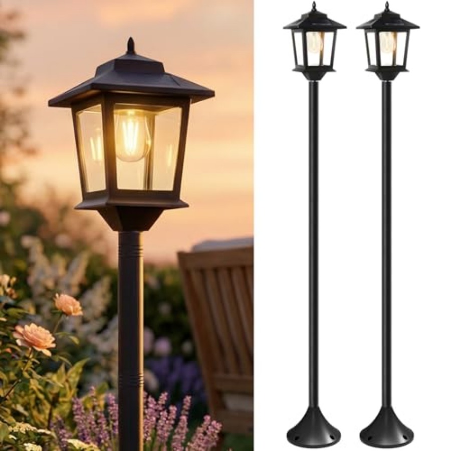 Outdoor Lighting Waterproof - أضواء شمسية خارجية للأعمدة، مجموعة من