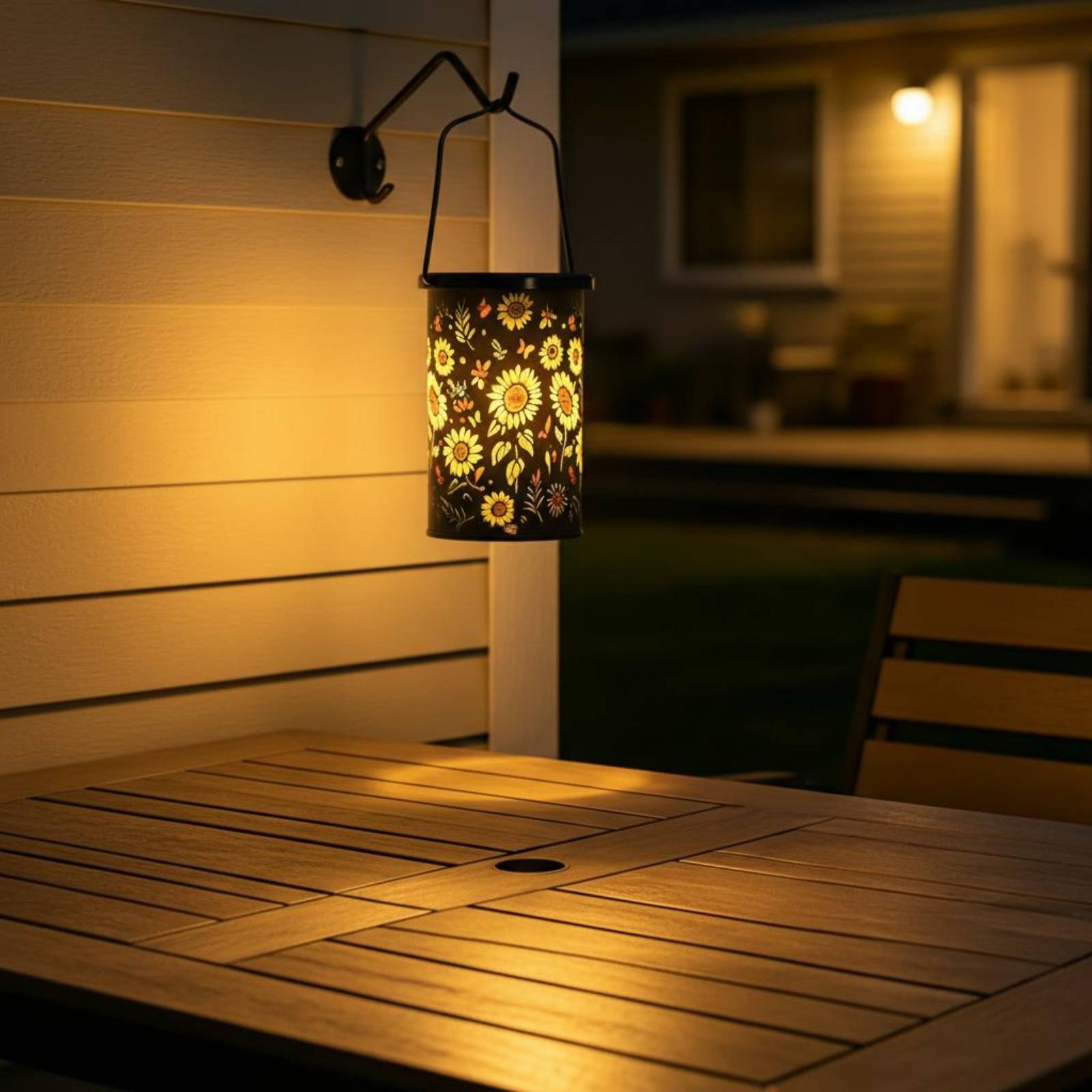 Outdoor Lighting And Landscape - فانوس زهري بتصميم عتيق، مصباح شمسي