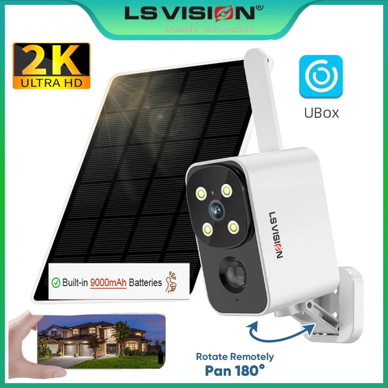 Outdoor Lighting Wireless - LS VISION كاميرا تعمل بالطاقة الشمسية