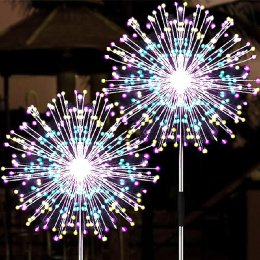 Outdoor Lighting Pathway - أضواء الألعاب النارية الشمسية، أوضاع إضاءة