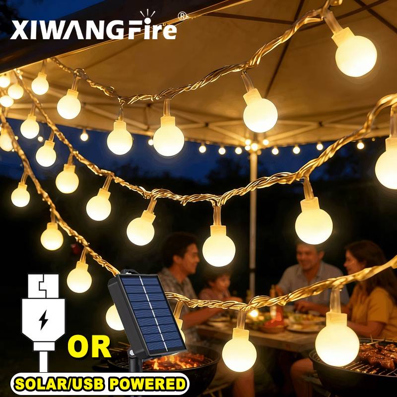 أضواء خيطية تعمل بالطاقة الشمس - مراجعة Outdoor Lighting Effects وسعره