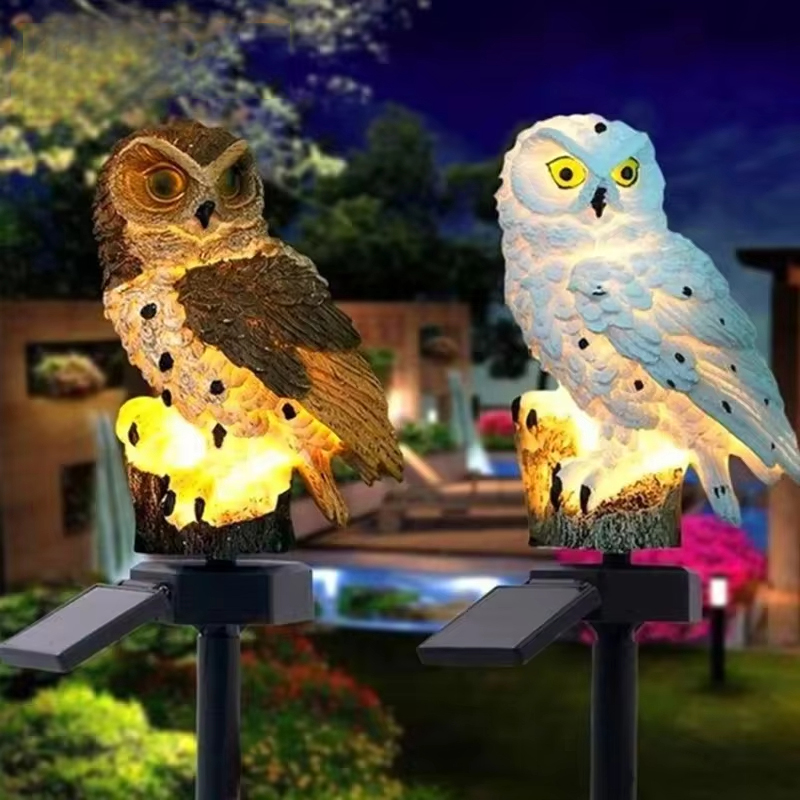 أضواء حديقة على شكل بومة تعمل  - مراجعة Outdoor Lighting Effects وسعره