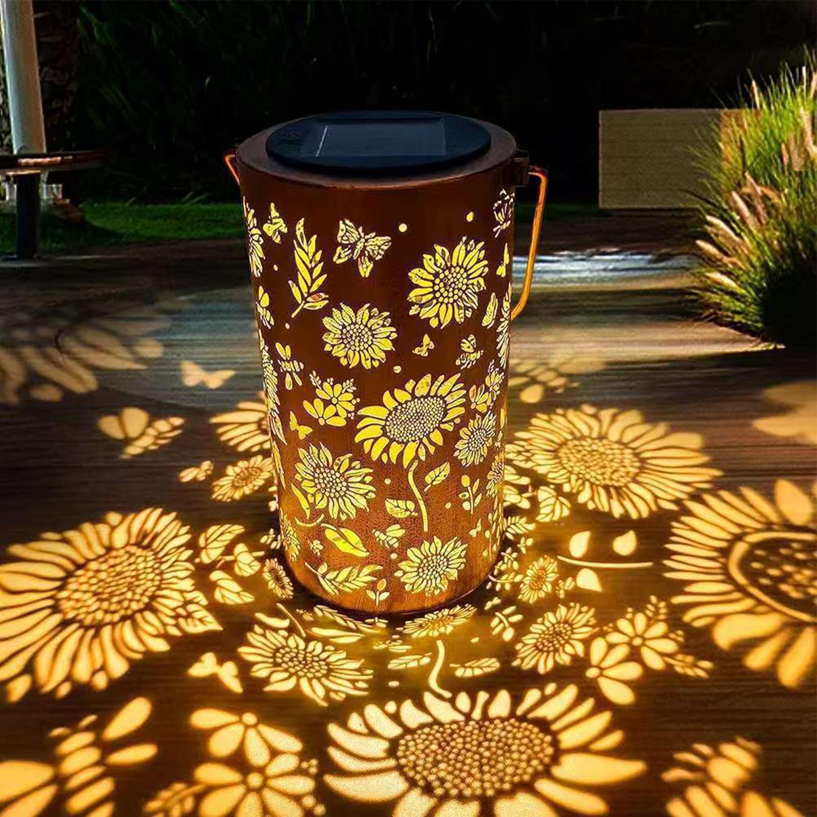 فانوس شمسي على شكل زهرة عباد ا - مراجعة Outdoor Lighting Pathway وسعره
