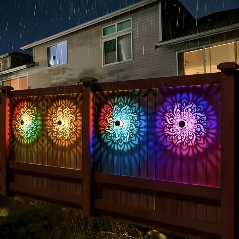 1/2/4 عبوات من أضواء السياج ال - مراجعة Outdoor Lighting Waterproof وسعره