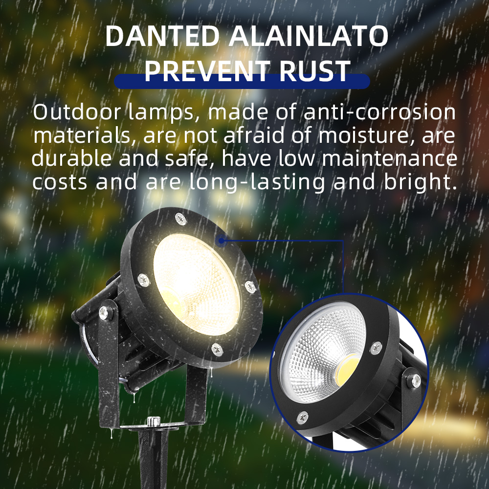 مصباح حديقة LED GU10، إضاءة خا - مراجعة Outdoor Lighting Effects وسعره