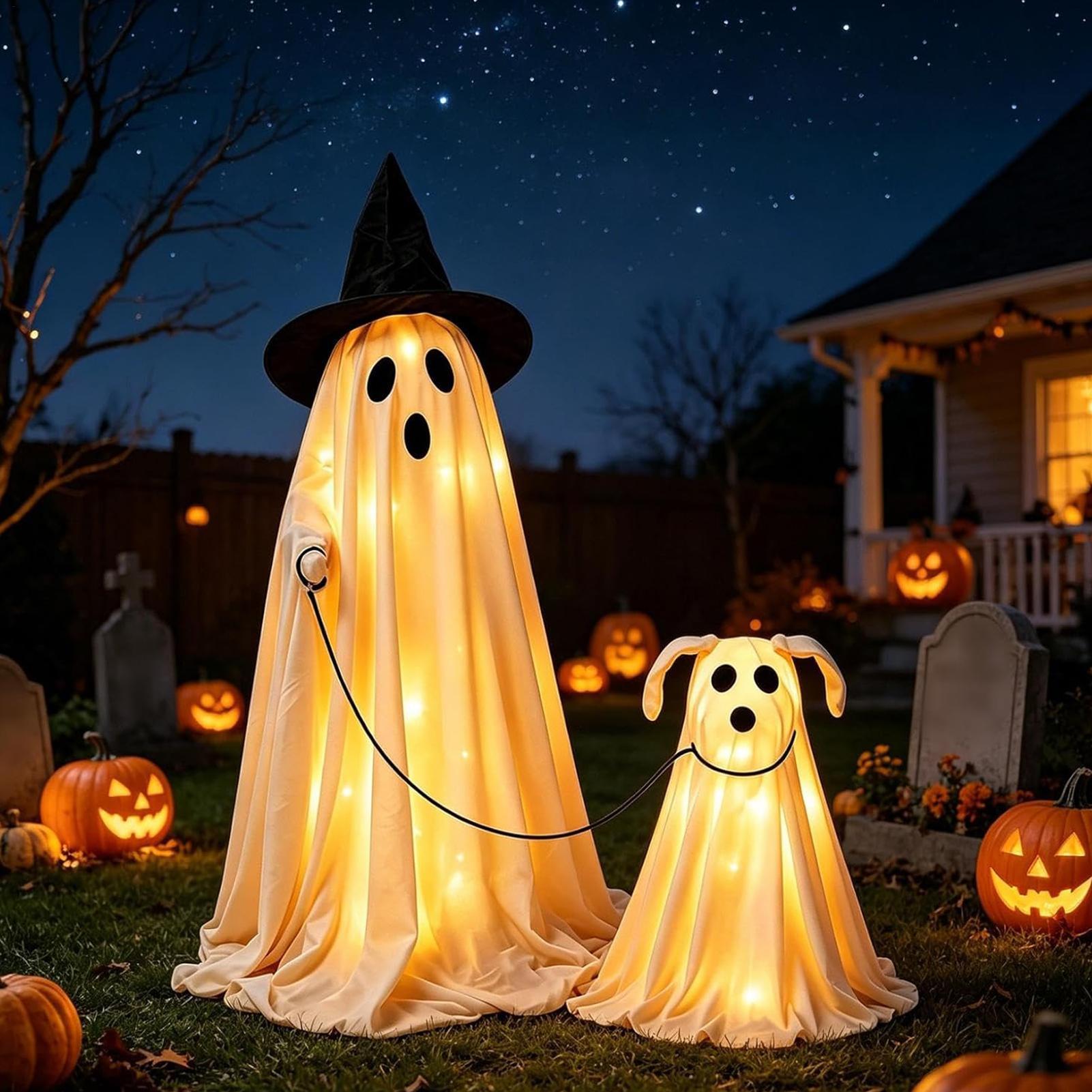 مجموعة كلب الأشباح المضيء بتقن - مراجعة Outdoor Lighting Effects وسعره
