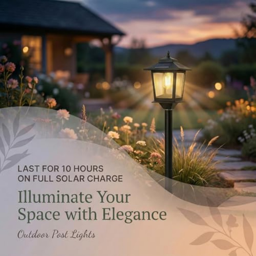 أضواء شمسية خارجية للأعمدة، مج - مراجعة Outdoor Lighting Waterproof وسعره
