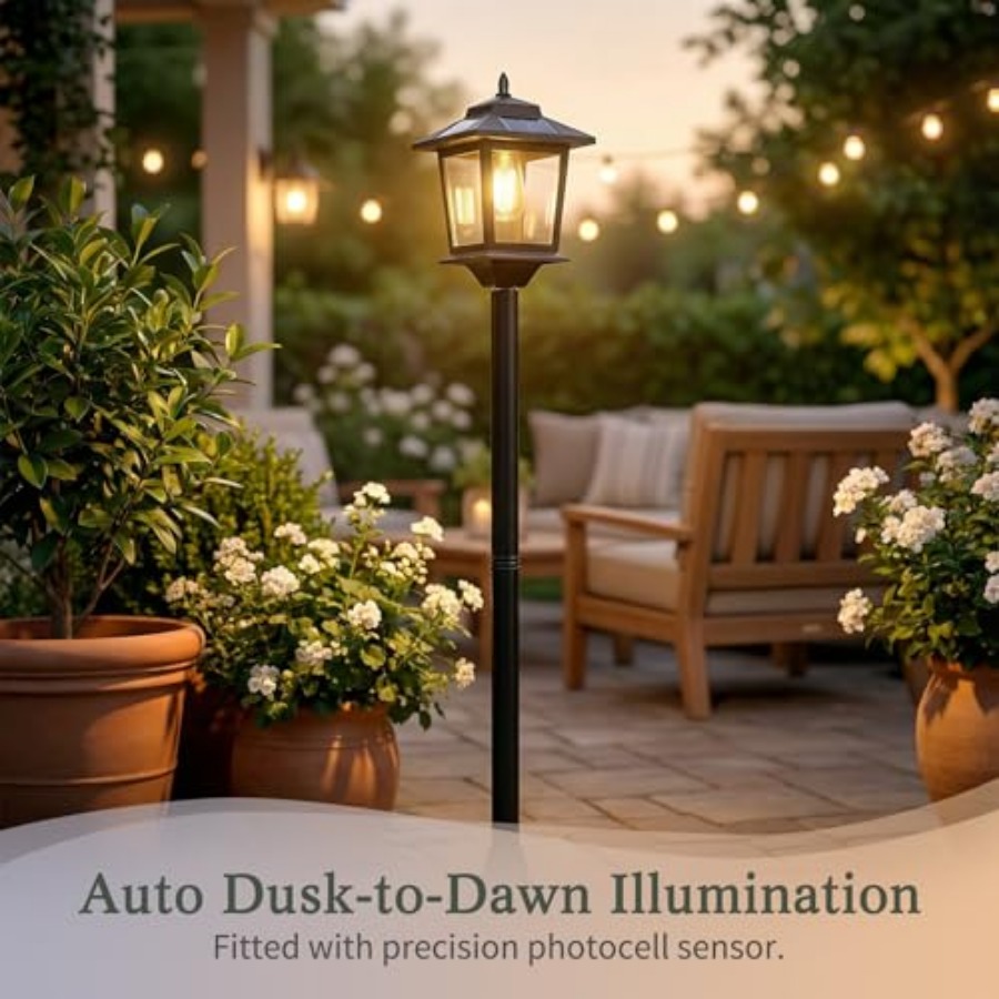 أضواء شمسية خارجية للأعمدة، مج - مراجعة Outdoor Lighting Waterproof وسعره