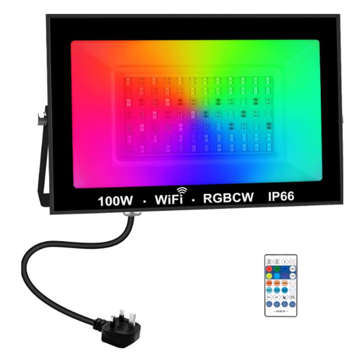 AA19 100W RGBCW مصباح LED كشاف - مراجعة Outdoor Lighting Uk وسعره