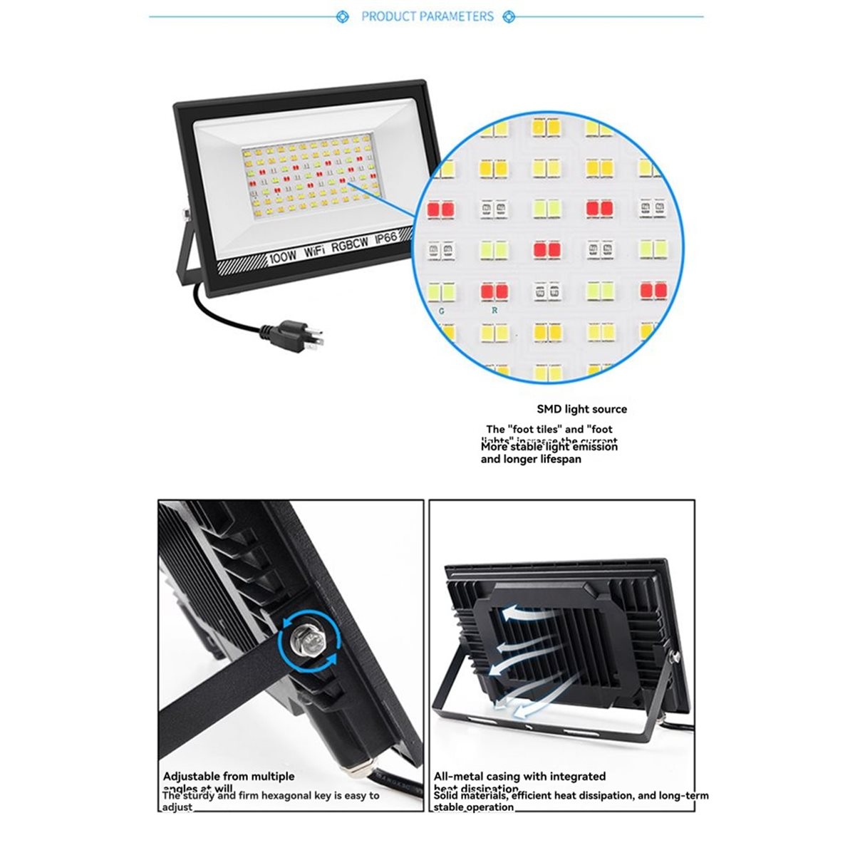 كشاف LED بقوة 100 واط من Nices - مراجعة Outdoor Lighting Uk وسعره