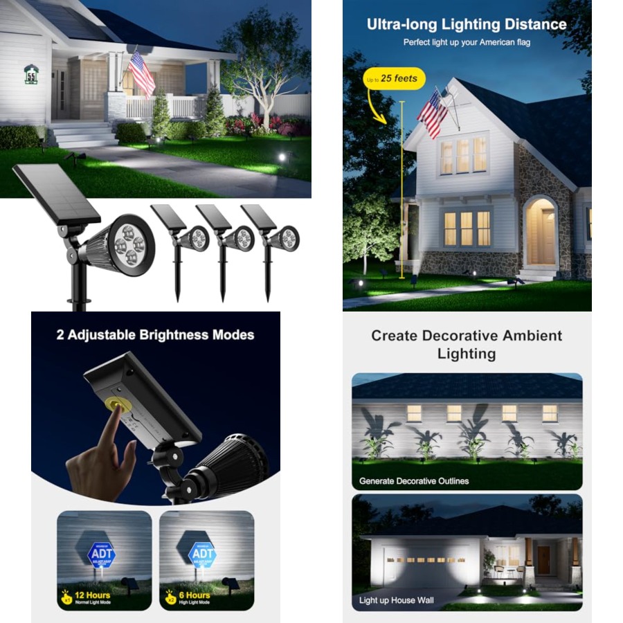 أضواء شمسية خارجية مقاومة للما - مراجعة Outdoor Lighting And Landscape وسعره