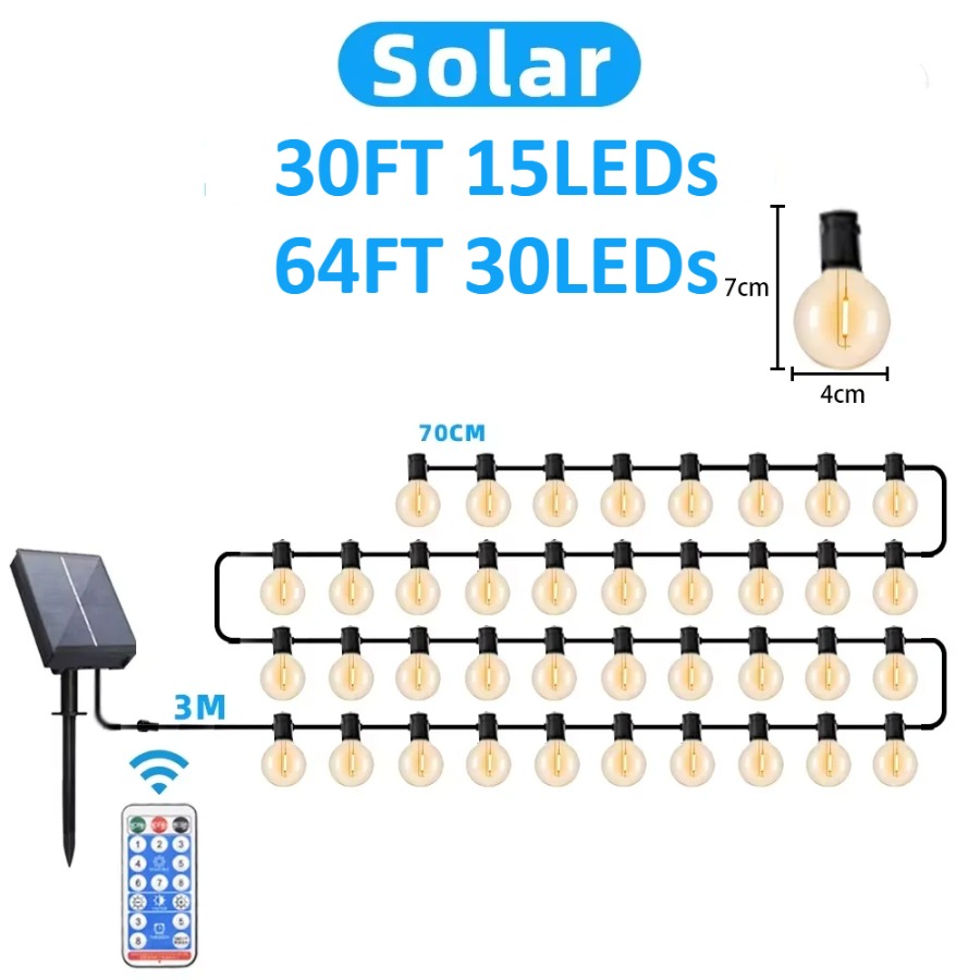 سلسلة إضاءة LED خارجية بطول 64 - مراجعة Outdoor Lighting Effects وسعره