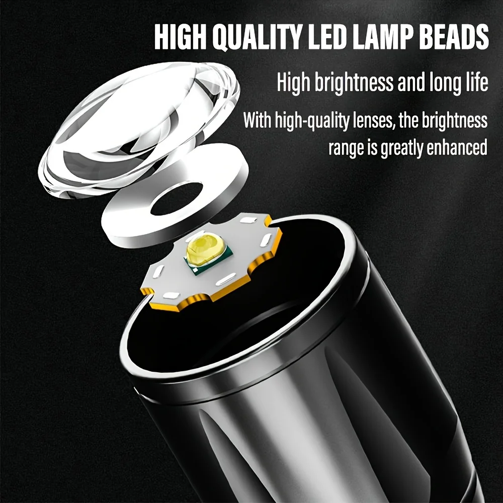 مصباح يدوي LED صغير مع كشاف CO - مراجعة Outdoor Lighting Black وسعره