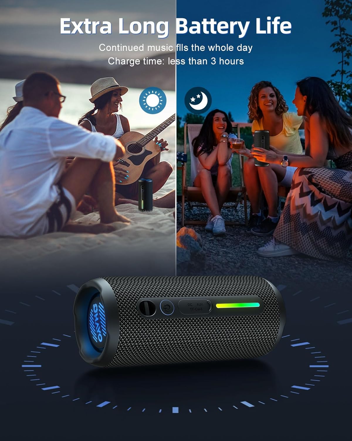 Ohayo S7 مكبر صوت بلوتوث محمول - مراجعة Outdoor Lighting Wireless وسعره