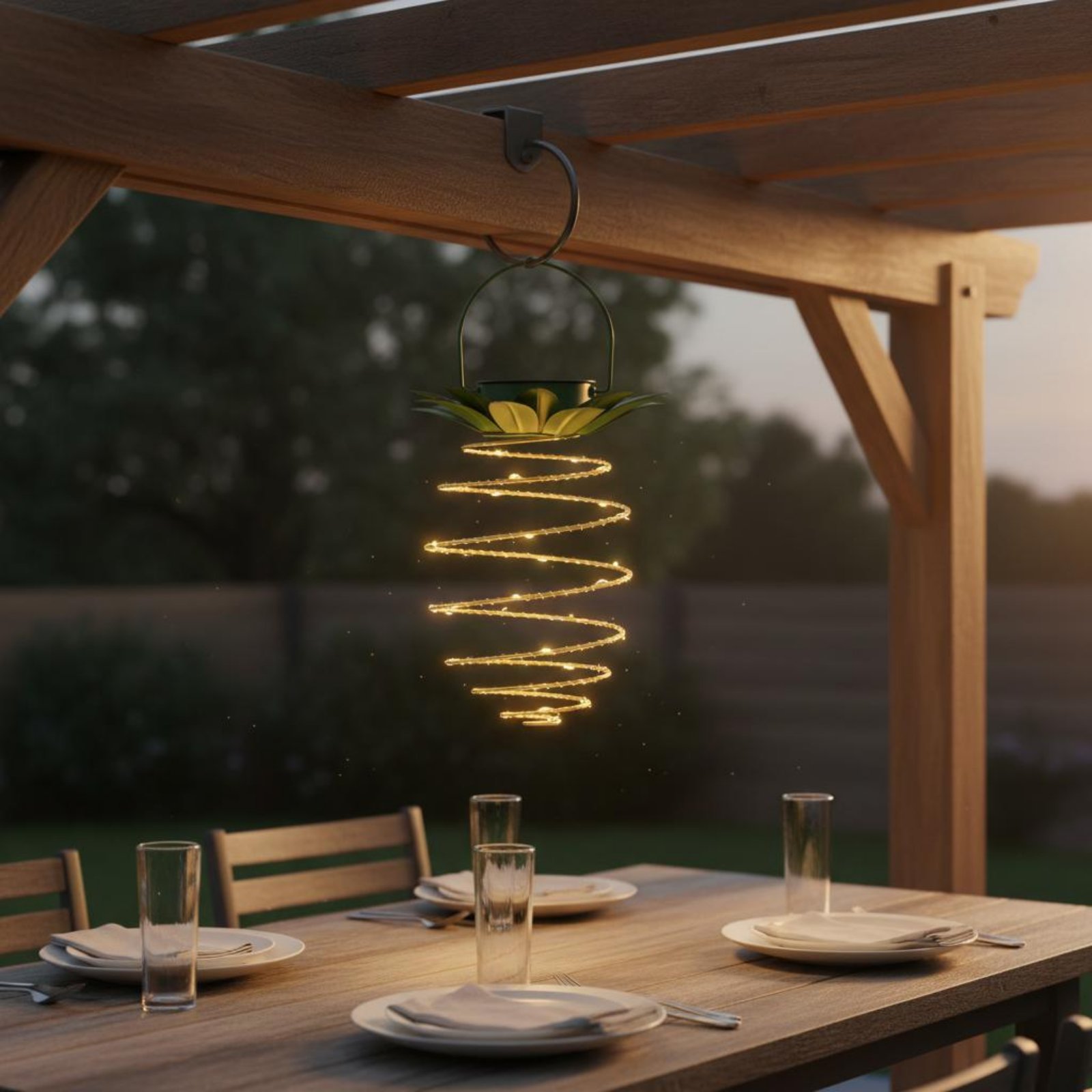 قطعتان من مصابيح الأناناس الشم - مراجعة Outdoor Lighting And Landscape وسعره