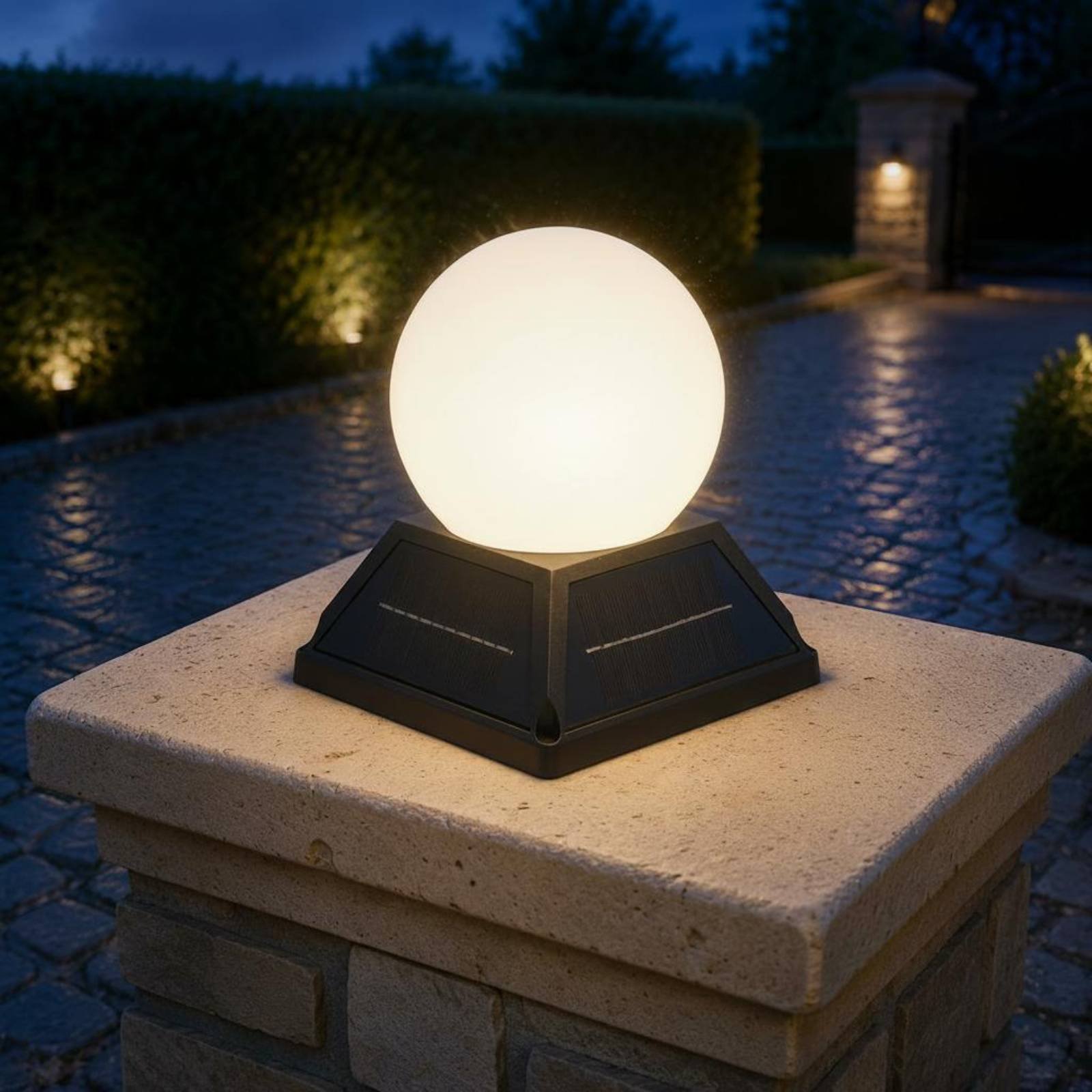 مصباح شمسي لغطاء العمود مع وحد - مراجعة Outdoor Lighting Wireless وسعره