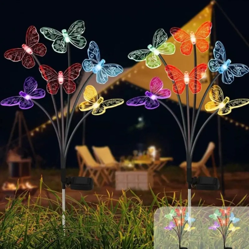 أضواء الفراشة تعمل بالطاقة الش - مراجعة Outdoor Lighting Waterproof وسعره