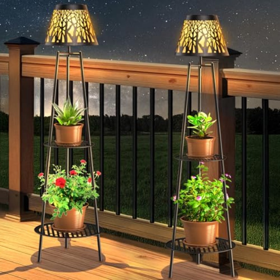 مصباح أرضي شمسي خارجي مع حامل  - مراجعة Outdoor Lighting Waterproof وسعره