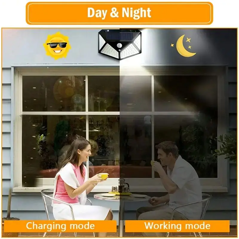 مصباح حديقة شمسي خارجي بـ 100  - مراجعة Outdoor Lighting Waterproof وسعره