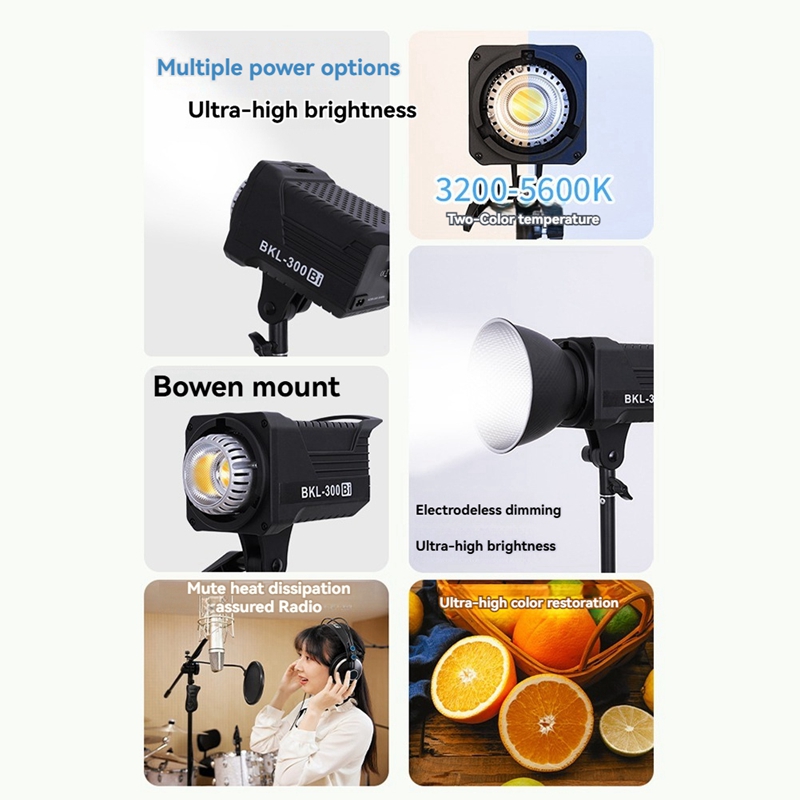 ضوء فيديو LED ثنائي بقوة 300 و - مراجعة Outdoor Lighting Wireless وسعره