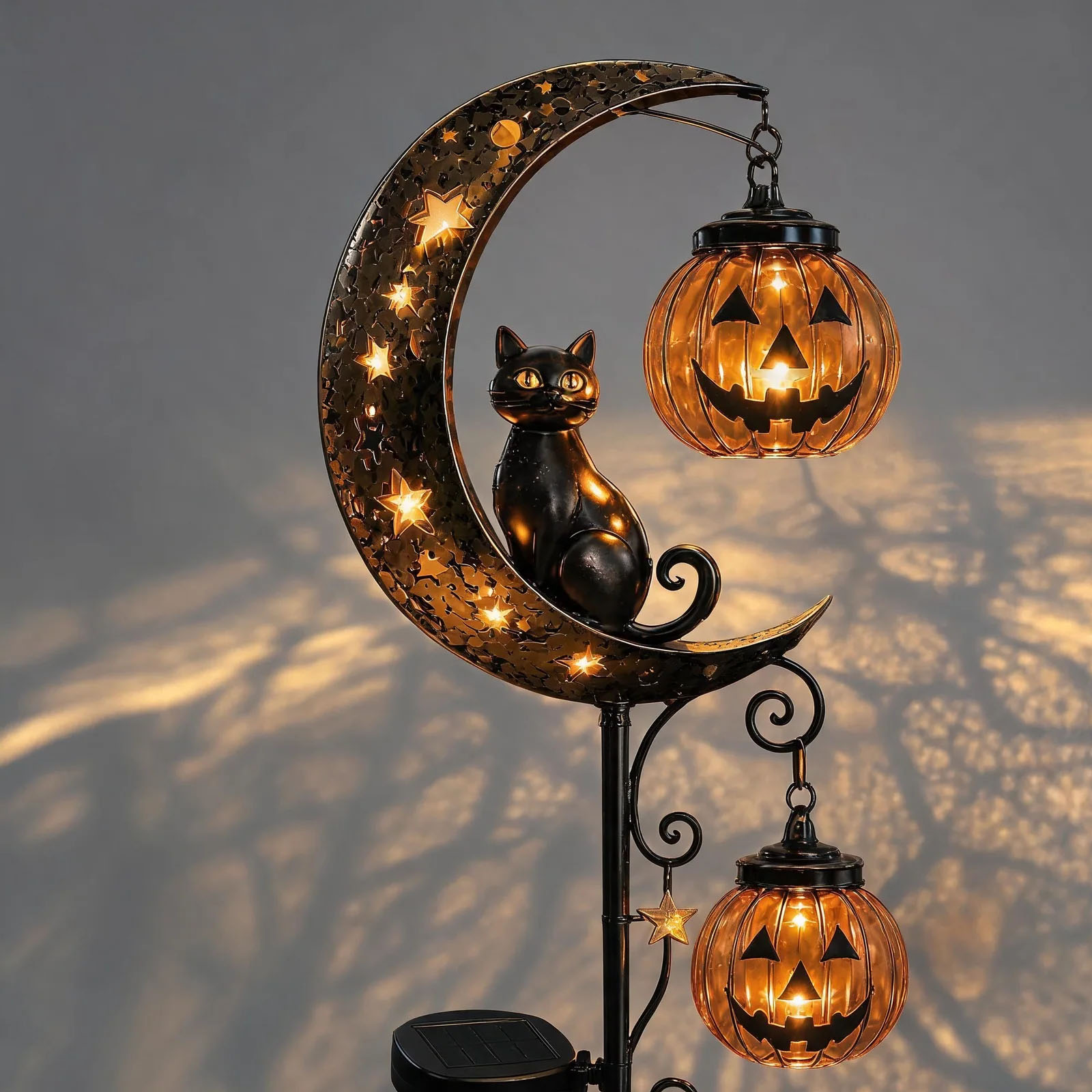 ضوء حديقة شمسي على شكل قطة سود - مراجعة Outdoor Lighting Black وسعره