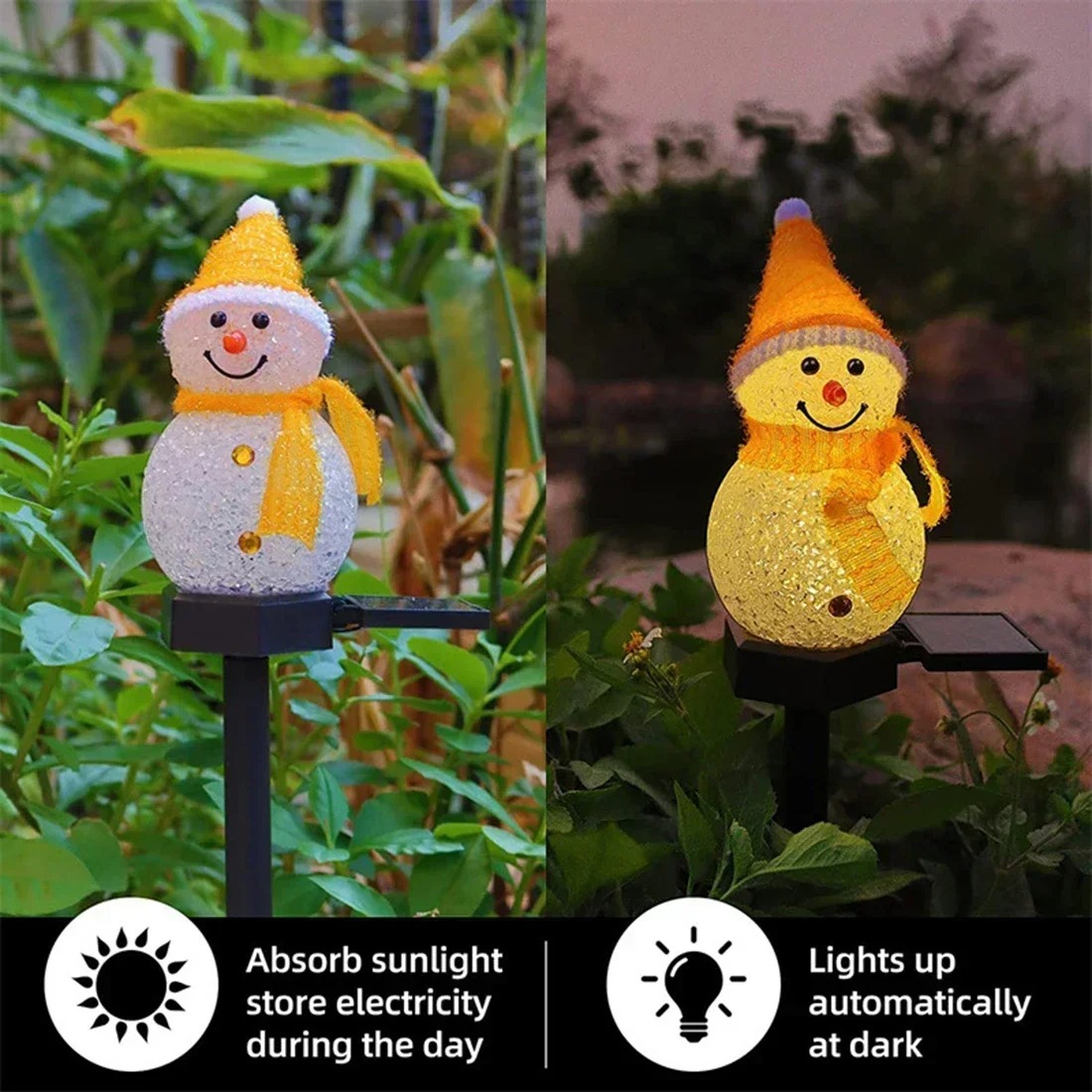 مصباح حديقة شمسي على شكل رجل ا - مراجعة Outdoor Lighting Pathway وسعره