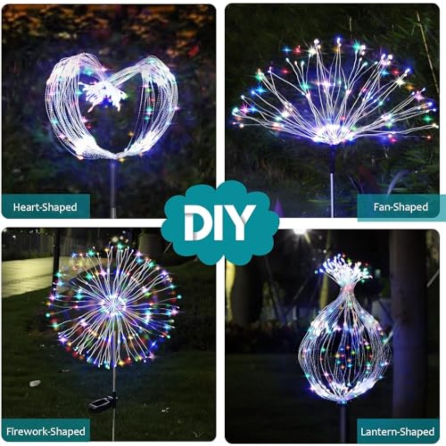 أضواء الألعاب النارية الشمسية، - مراجعة Outdoor Lighting Pathway وسعره